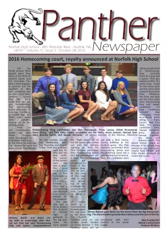 Panther  Newspaper  Norfolk High School - 801 Riverside Blvd. - Norfolk, NE  68701 - Volume 72 -