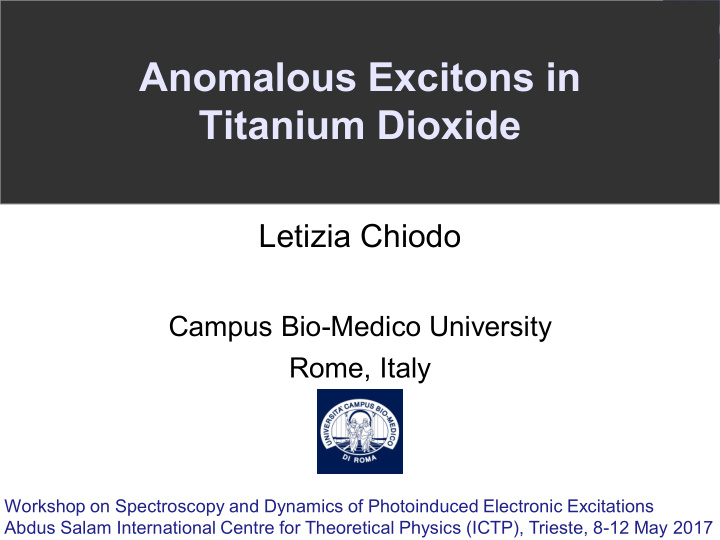 anomalous excitons in titanium dioxide