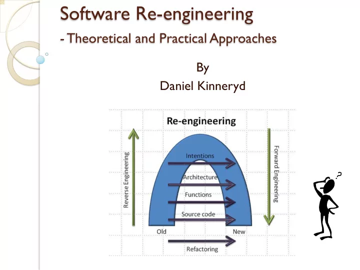 software re engineering theoretical and practical