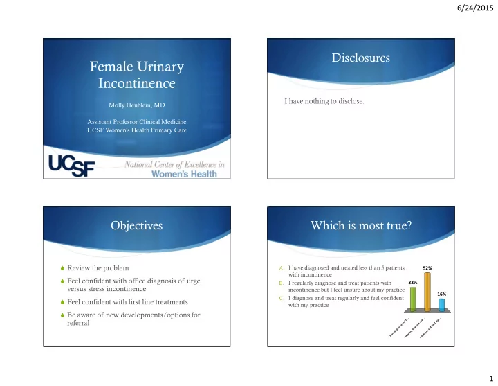 female urinary incontinence