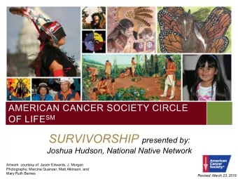 Wellness in Our Community  courtesy of Leonard Eschiti, Comanche Nation  Courtesy of Leonard