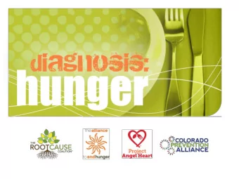 Food Insecurity among Elderly Members  of Kaiser Permanente Colorado  John F. Steiner MD, MPH