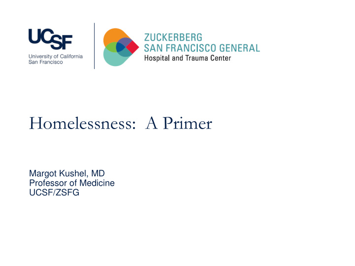 homelessness a primer