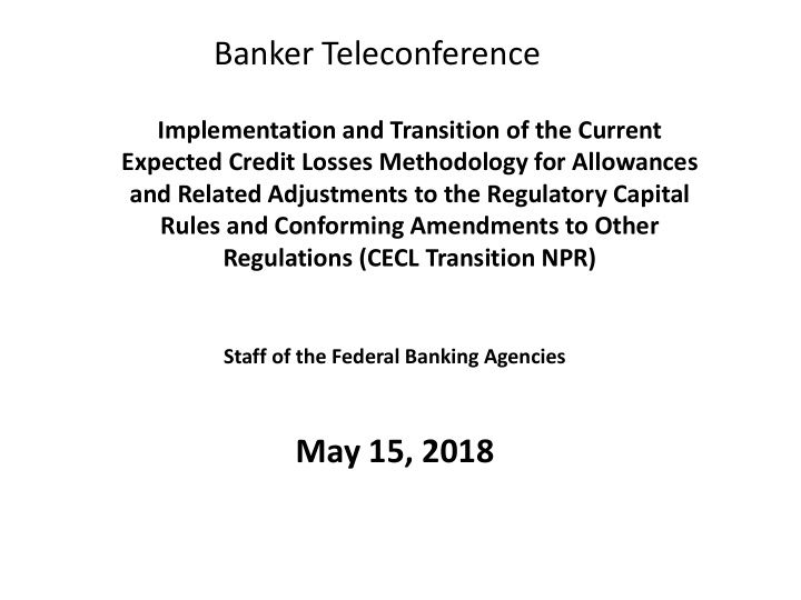 banker teleconference