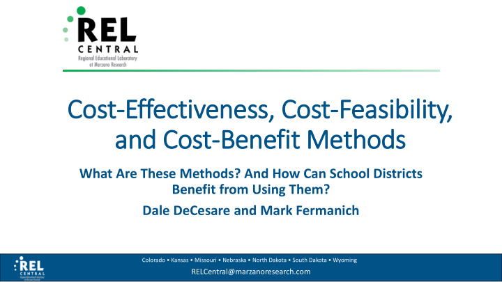 cost st effect ctiveness ss c cost feasib ibilit ility