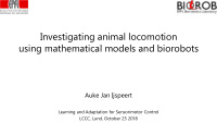 investigating animal locomotion
