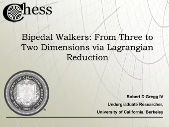Bipedal Walkers: From Three to  Bipedal Walkers: From Three to  Two Dimensions via Lagrangian
