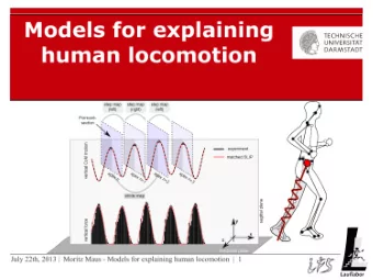 About Lauflabor  Locomotion research since 2003  (Prof. Andre Seyfarth)  Visit