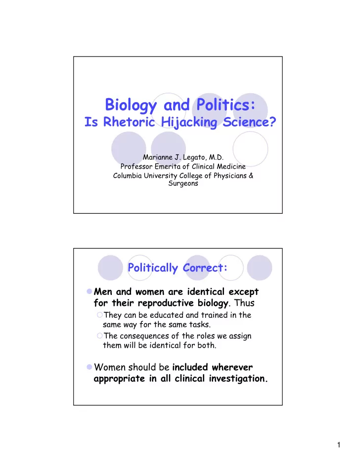 biology and politics