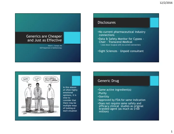 generics are cheaper