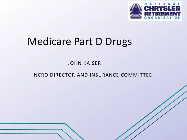 medicare part d drugs