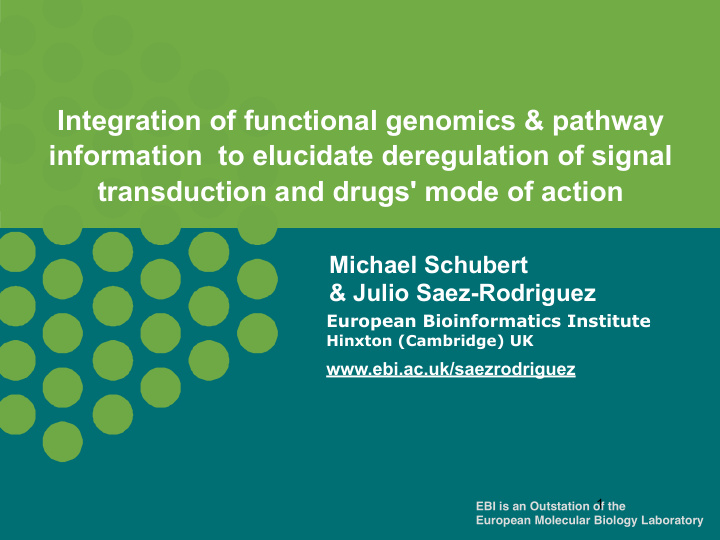 integration of functional genomics pathway information to