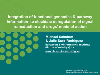 Integration of functional genomics &amp; pathway  information  to elucidate deregulation of signal