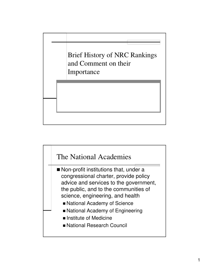 the national academies