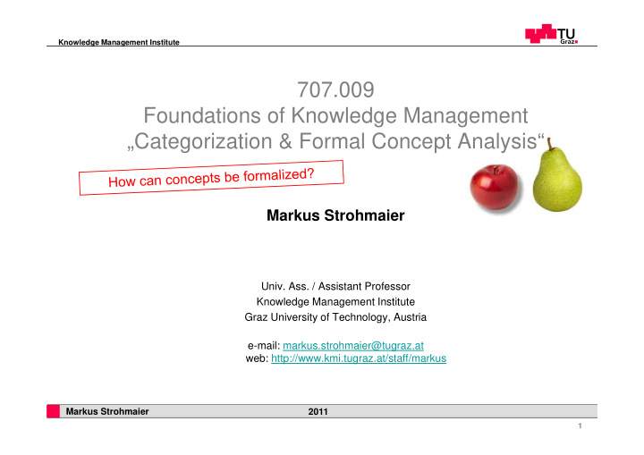 707 009 foundations of knowledge management g g