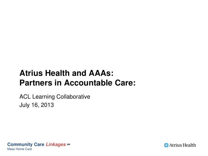 atrius health and aaas