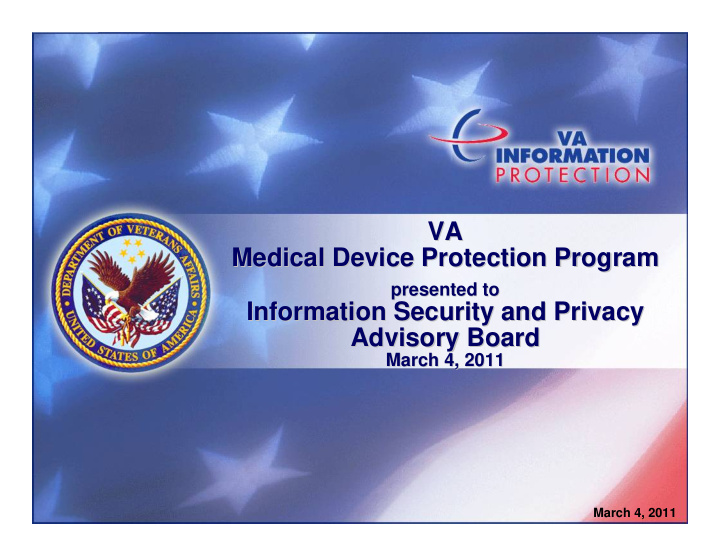 va va medical device protection program medical device