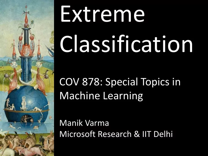 extreme classification