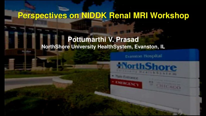 perspectives on niddk renal mri workshop