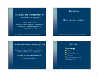 Testing  RR or OR (95% CI)  Initial Visit  Obese (BMI  30)  2.90 (2.15  3.91)  History of GDM