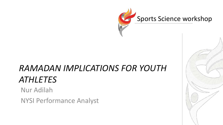 ramadan implications for youth athletes