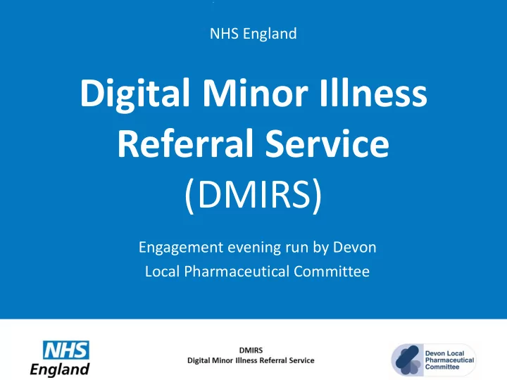 referral service dmirs