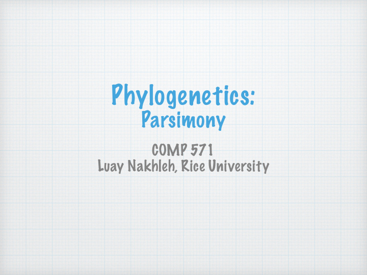 phylogenetics