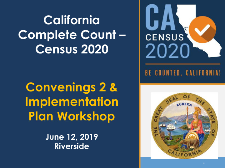 california complete count census 2020 convenings 2