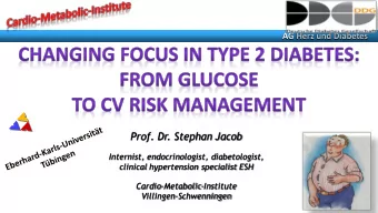 Prof. Dr. Stephan Jacob  Internist, endocrinologist, diabetologist,  clinical hypertension