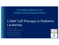 demystifying medicine 2019 cellular immunotherapy of