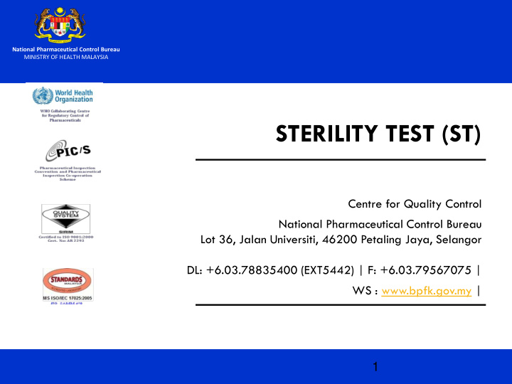 sterility test st