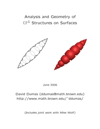 graph of the antipodal involution i X : P ML ( S )  ML ( S ).  P  10  Notes: 1. Here ML ( S ) is