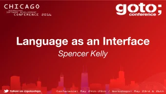 Language as an Interface  Spencer Kelly  introduction  The pope is catholic.  language as data