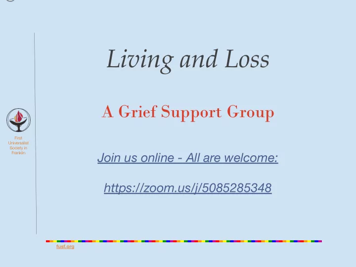 living and loss