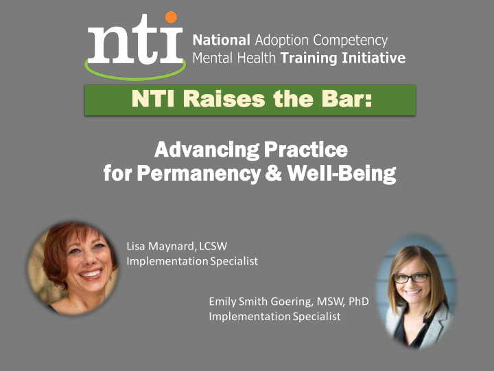 nti i raise ses the bar advancing practice for permanency