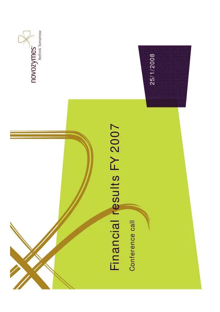 financial results fy 2007