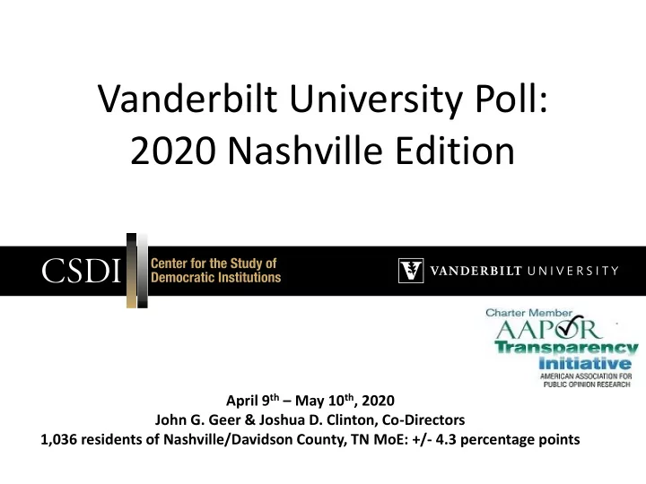 vanderbilt university poll