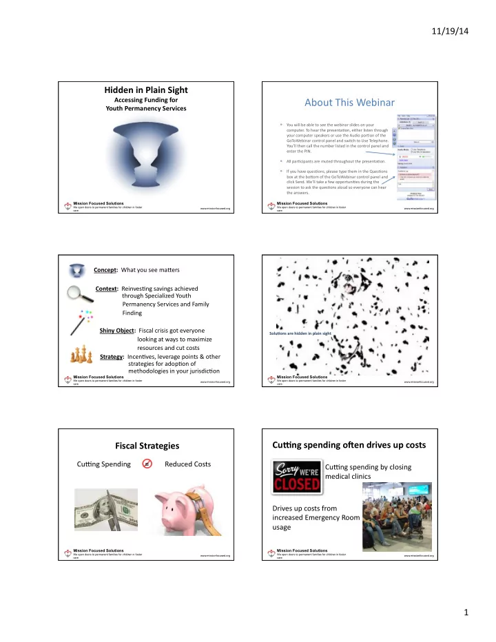 about this webinar