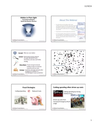 About  This  Webinar   Youth  Permanency  Services   You  will  be