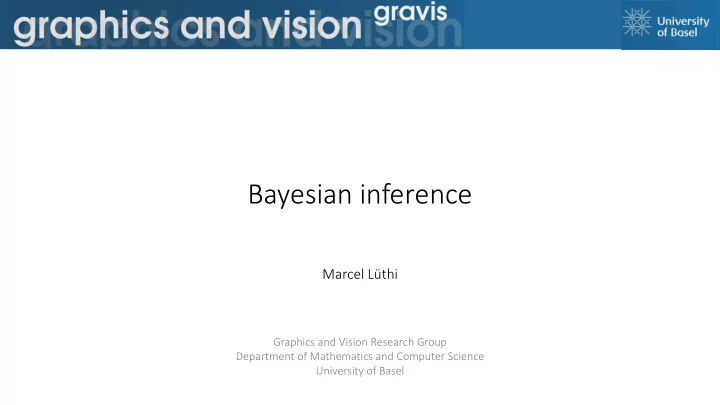 bayesian inference