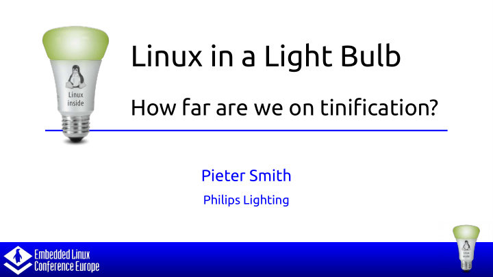 linux in a light bulb