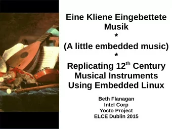 Eine Kliene Eingebettete  Musik  *  (A little embedded music)  * Replicating 12 th Century  Musical