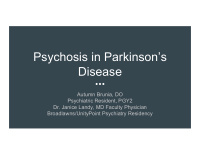 psychosis in parkinson s disease