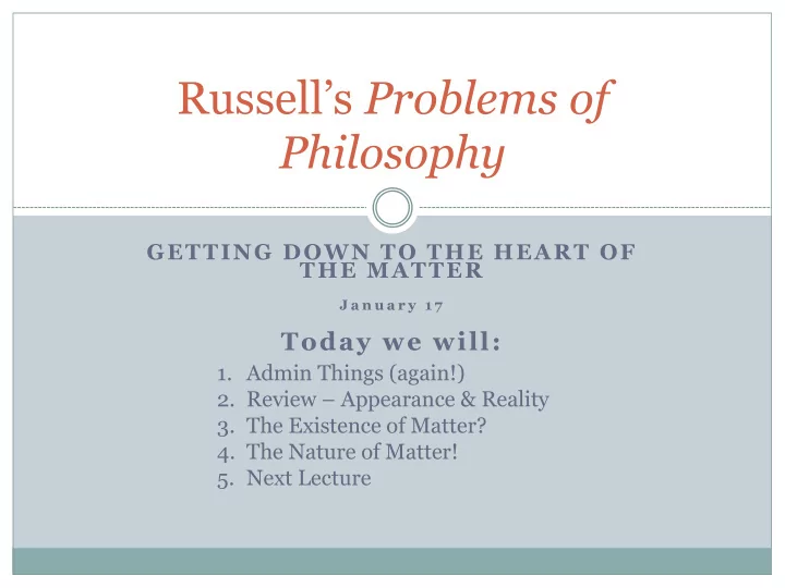philosophy