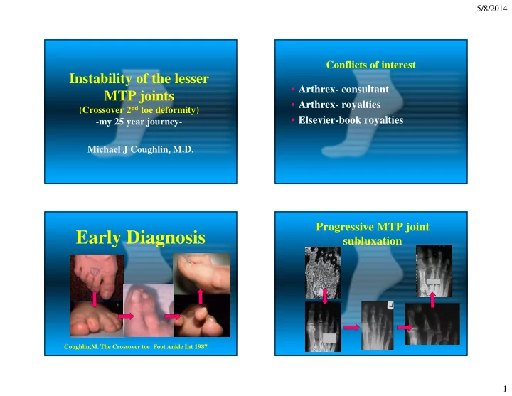 early diagnosis