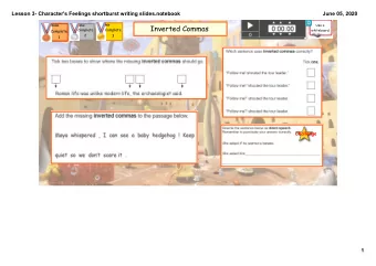 Inverted Commas  Complete  Complete  whiteboard.  Complete  2  3  1  Challenge  1  Lesson 3