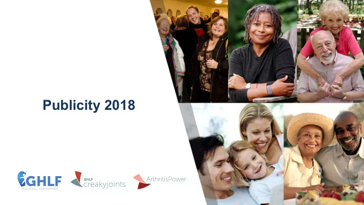 publicity 2018