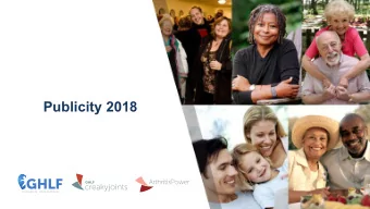 Publicity)2018  GHLF  YOUR HEALTH.  YOUR HAPPINESS.  CreakyJoints-in-the-news-