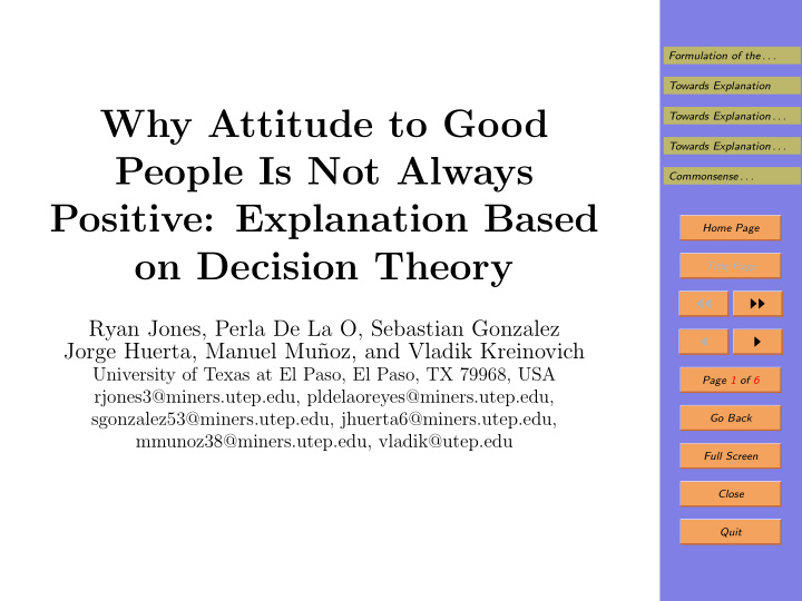 why attitude to good