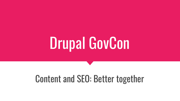 drupal govcon